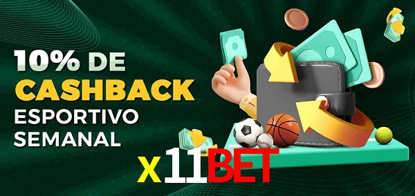10% de bônus de cashback na x11bet